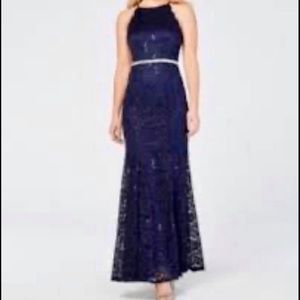 Prom Dress- Rhinestone/Sequin/Lace. Size 1